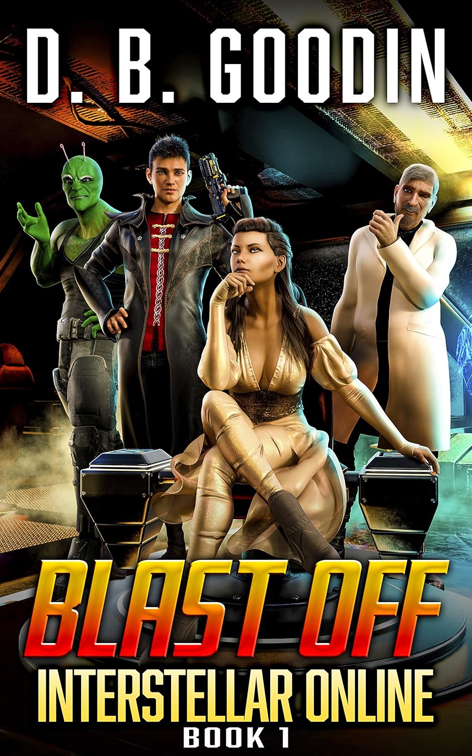 Blast Off: A Fun Science Fiction LitRPG Adventure (Interstellar Online Book 1)